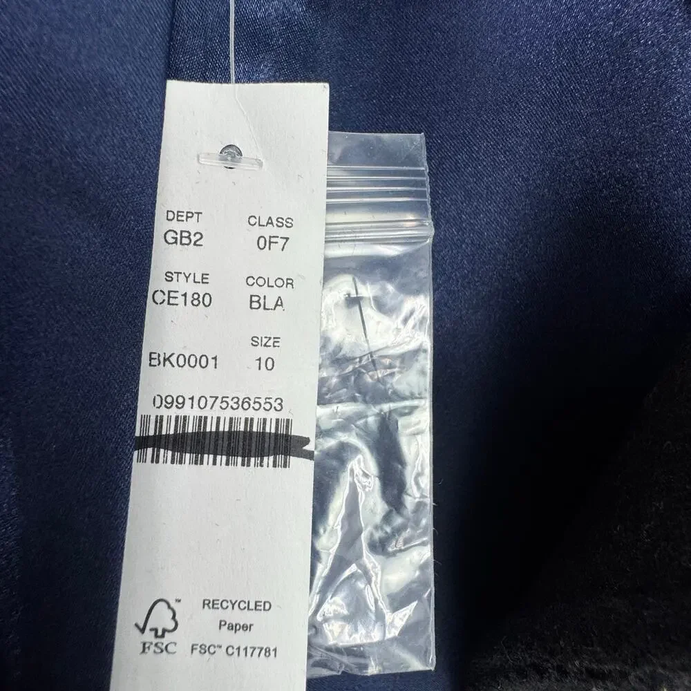 J. Crew Toscana Coat in Italian Stadium-Cloth Wool Blend Black Size 10 NWT - Picture 9 of 12